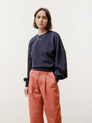 80's Crew - lightweight terry navy