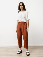 tile pant - light poplin chestnut