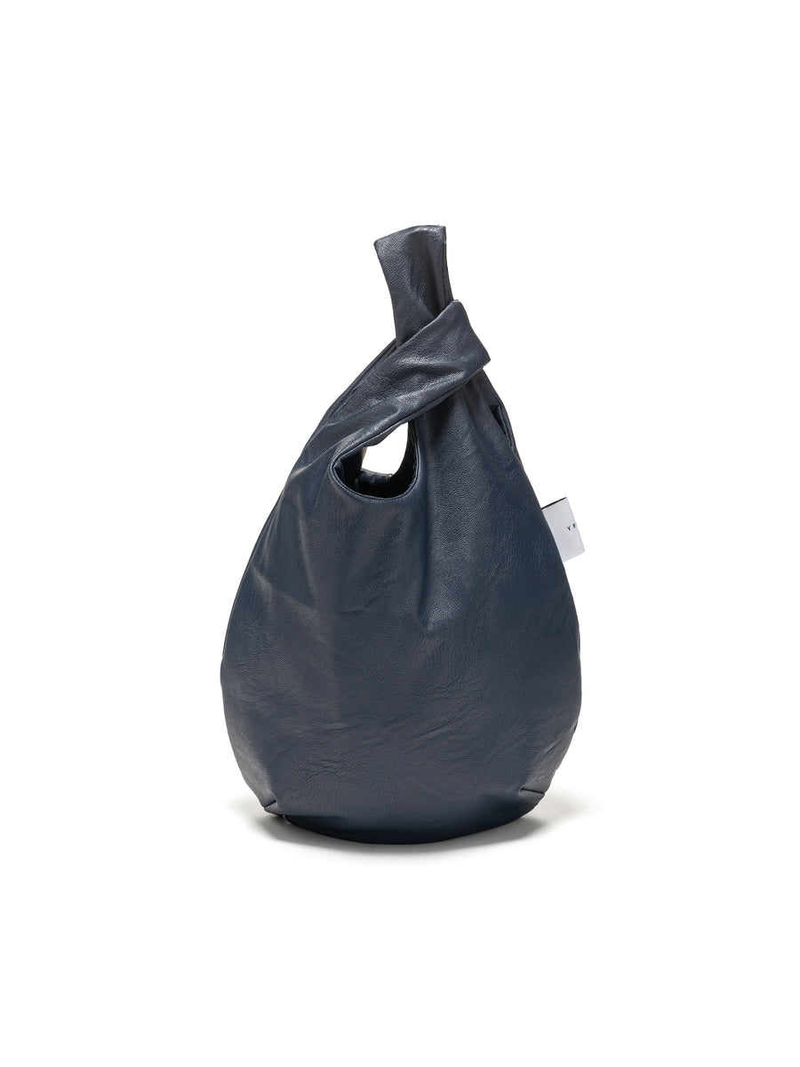 egg tote - vegan leather blue nile