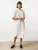 tenn dress - silk linen white